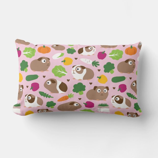 Coussin Rectangle Les Cochons De Guinée Et Leurs Traitements (Recto)