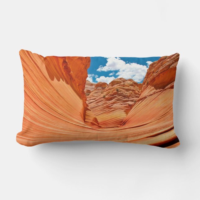 Coussin Rectangle Les couleurs de la vague (Recto)