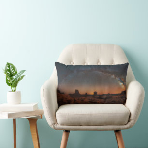 Coussin Rectangle Les déserts Ciel étoilé au-dessus d'un paysage d