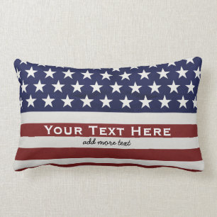 Coussin Rectangle Les Etats-Unis drapeau américain coutume