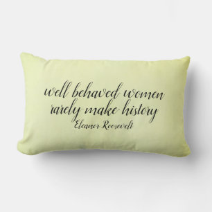 Coussin Rectangle Les femmes d'Eleanor Roosevelt citent la décoratio