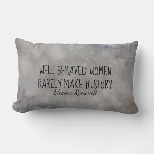 Coussin Rectangle Les femmes d'Eleanor Roosevelt citent la décoratio (Recto)