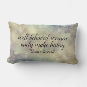 Coussin Rectangle Les femmes d'Eleanor Roosevelt citent la décoratio