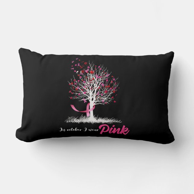 Coussin Rectangle Les Femmes Sensibilisent Au Cancer Du Sein, En Oct (Recto)