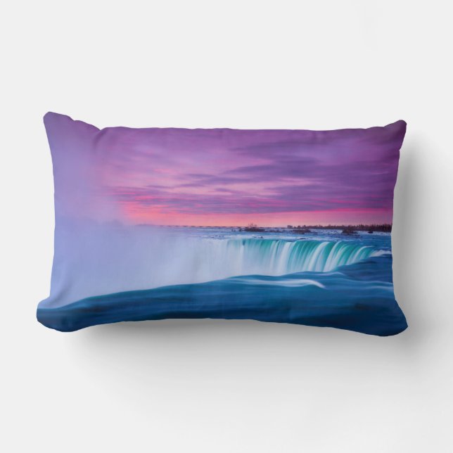 Coussin Rectangle Les feux aux chutes du Niagara (Recto)