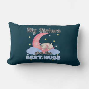 Coussin Rectangle Les Grandes Sœurs Donnent Les Meilleurs Câlins - L