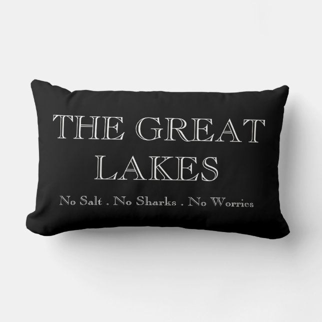 Coussin Rectangle Les Grands Lacs (Recto)