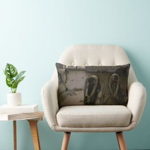 Coussin Rectangle Les gratte-ciels de Gustave Caillebotte