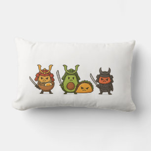 Coussin Rectangle Les guerriers alimentaires de Samurai