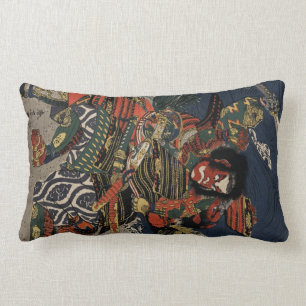 Coussin Rectangle Les guerriers samouraïs Tadanori et Noritsune