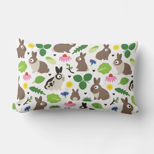 Coussin Rectangle Les lapins Et Leurs Traitements (Recto)