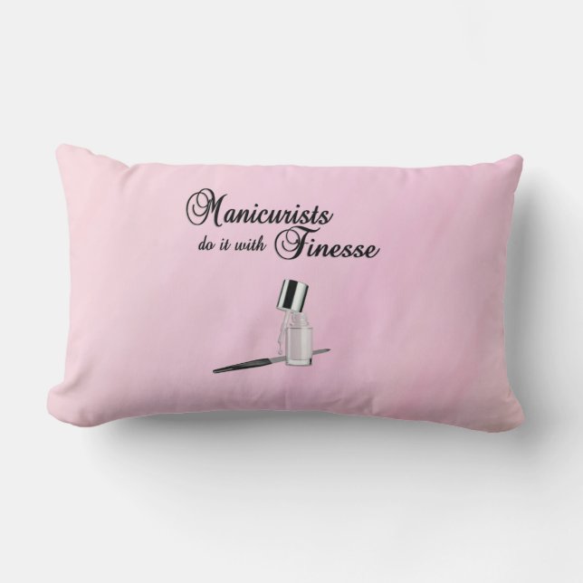 Coussin Rectangle Les Manicuristes Le Font Avec Finesse (Recto)