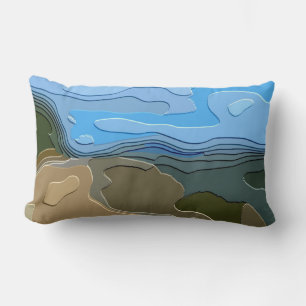 COUSSIN RECTANGLE LES MONTAGNES