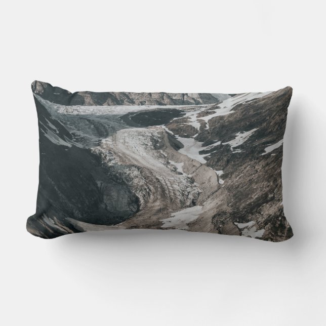 Coussin Rectangle Les montagnes enneigées (Recto)