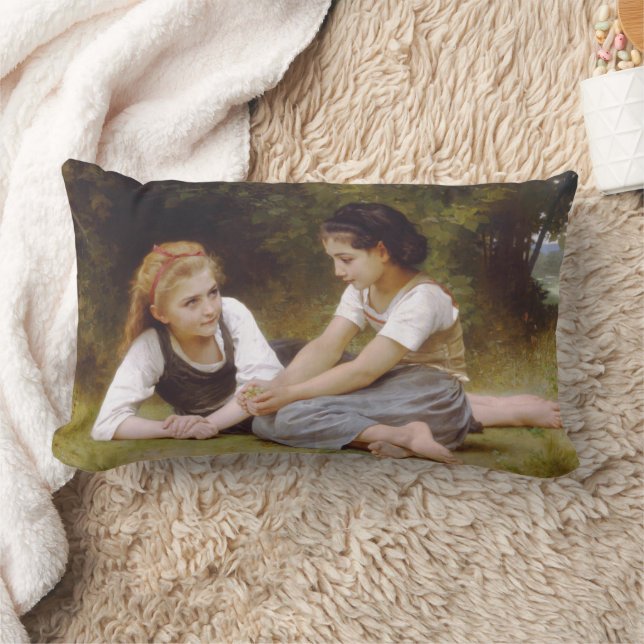 Coussin Rectangle Les Noisettes : Les jeunes filles ramassent les no (Couverture)