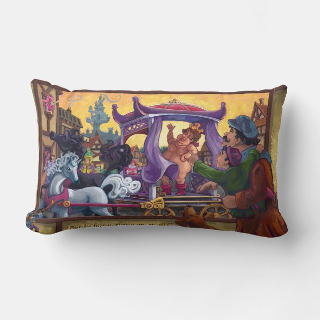Coussin Rectangle Les nouveaux vêtements de l'empereur (Recto)