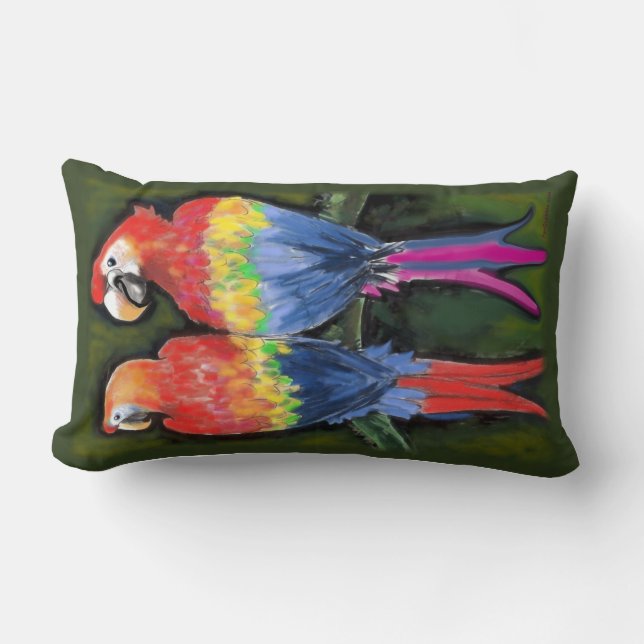 Coussin Rectangle Les perroquets (Recto)