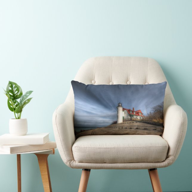 Coussin Rectangle Les phares | Point Betsie Lake Michigan (Chaise)