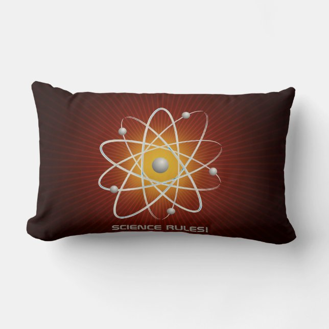 Coussin Rectangle LES RÈGLES SCIENTIFIQUES ! - Atom (007) (Recto)