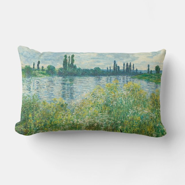 Coussin Rectangle Les rives de la Seine par Monet (Recto)