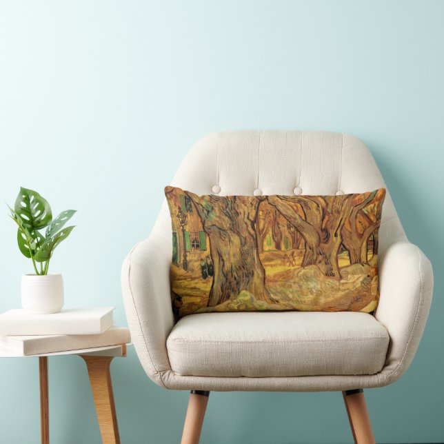 Coussin Rectangle Les sens de la route par Vincent van Gogh (Chaise)