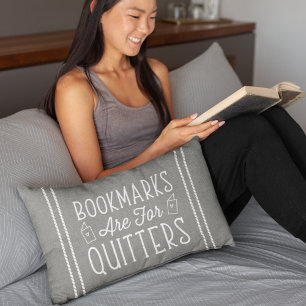 Coussin Rectangle Les signets Sont Pour Les Quitters Lecture du de