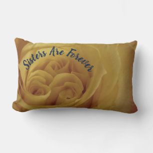 Coussin Rectangle Les Soeurs Florales Sont Forever Fleur Rose Jaune