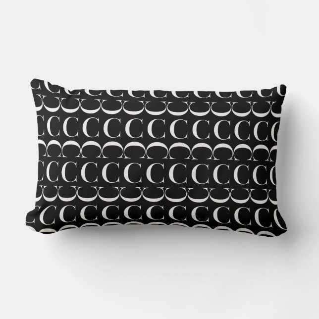 Coussin Rectangle Lettre initiale C (Recto)
