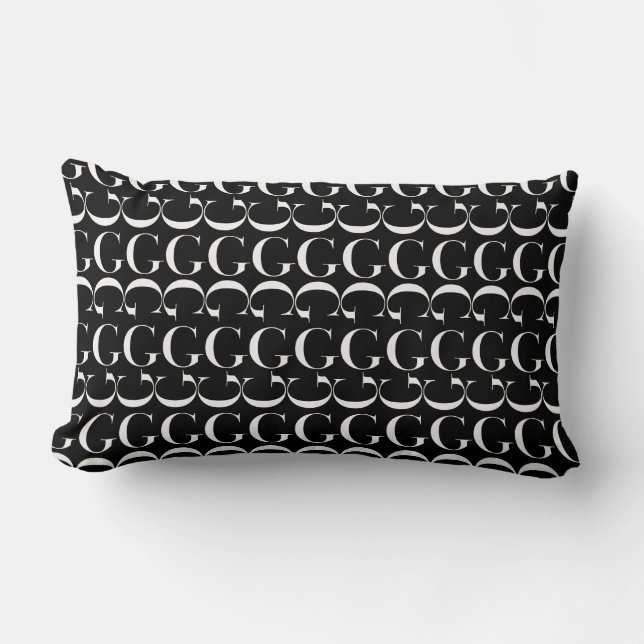 Coussin Rectangle Lettre initiale G (Recto)