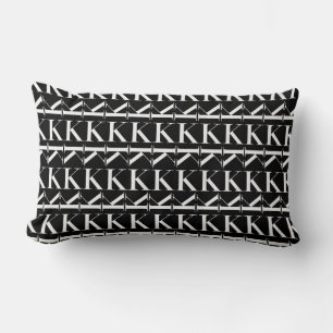 Coussin Rectangle Lettre initiale monogramme K