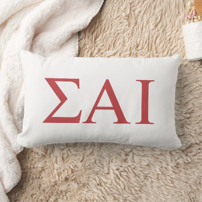Coussin Rectangle Lettres grecques Sigma Alpha Iota (Couverture)