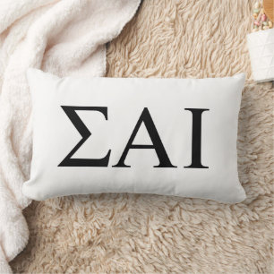 Coussin Rectangle Lettres grecques Sigma Alpha Iota