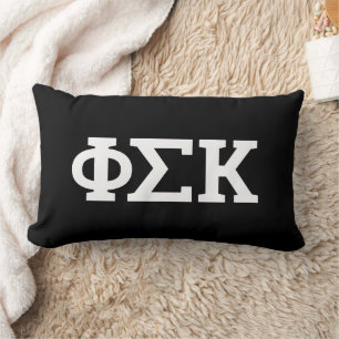 Coussin Rectangle Lettres Phi Sigma Kappa