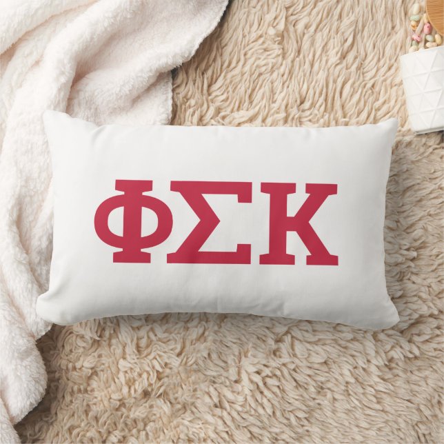 Coussin Rectangle Lettres Phi Sigma Kappa (Couverture)