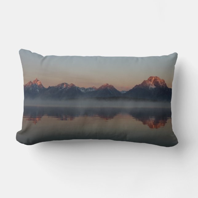 Coussin Rectangle Lever de soleil au Jackson Dam Grand Teton Nationa (Recto)