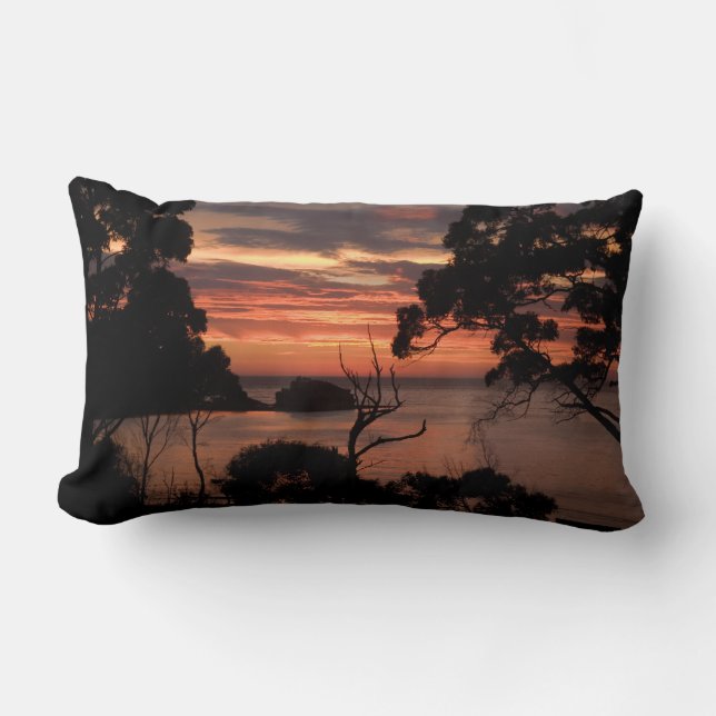 Coussin Rectangle Lever de soleil sur le parc national Freycinet (Recto)