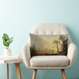 Coussin Rectangle Lever de soleil, vallée de Yosemite par Albert Bie