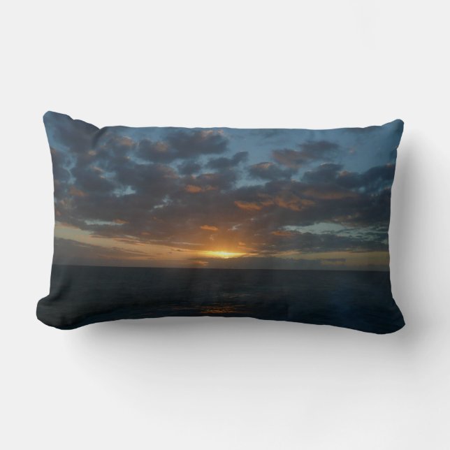 Coussin Rectangle Lever du soleil à Sea II Ocean Seascape (Recto)