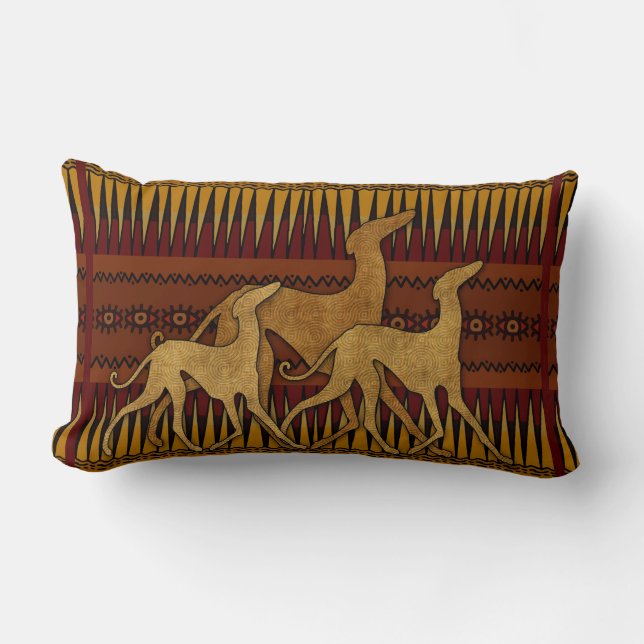 Coussin Rectangle Lévriers de lAzawakh (Recto)