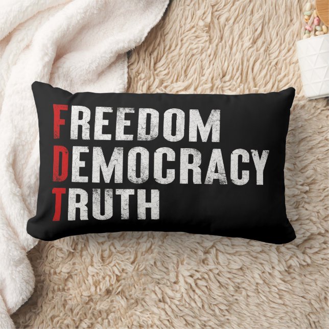 Coussin Rectangle Liberté Démocratie Vérité (Couverture)