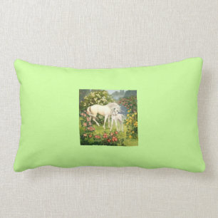 Coussin Rectangle Licornes de mère et de poulain