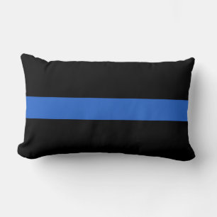 Coussin Rectangle Ligne Bleue Mince Drapeau symbole de solidarité po