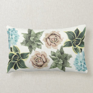 Coussin Rectangle Ligne de succulents