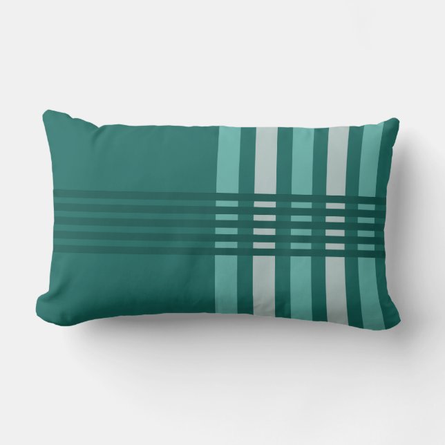 Coussin Rectangle Lignes Abstraites modernes du milieu du siècle Tur (Recto)