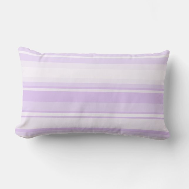 Coussin Rectangle Lilac rayures (Recto)