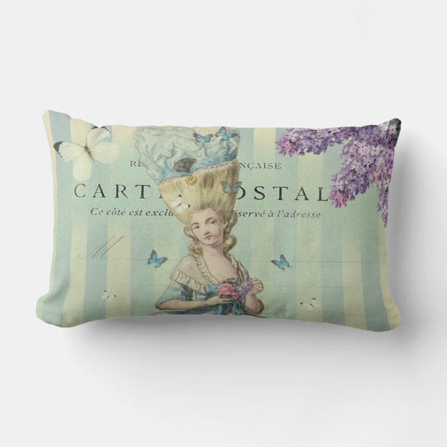 Coussin Rectangle Lilas au printemps (Recto)