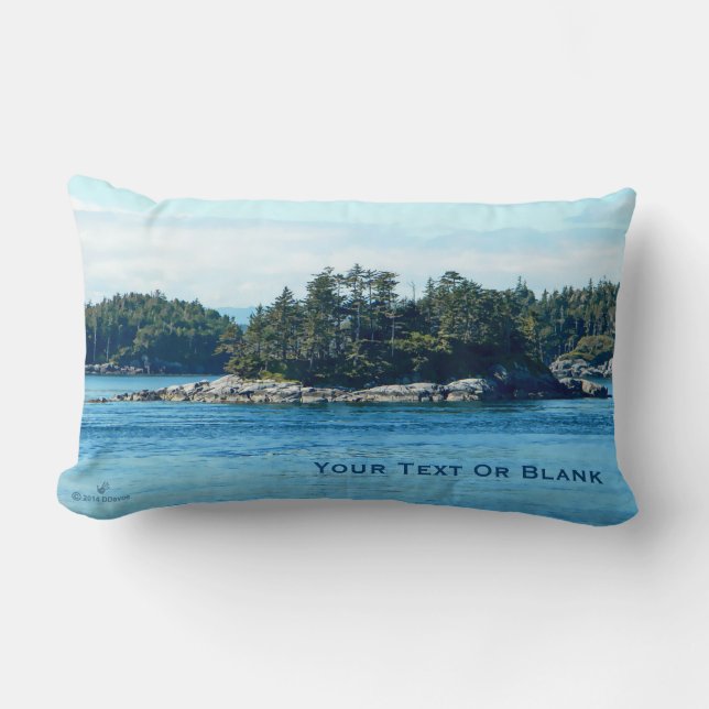 Coussin Rectangle L'île de Salish (Recto)