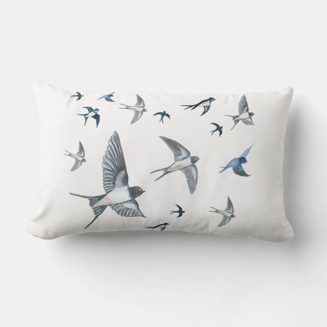 Coussin Rectangle L'Illustration De L'Avalière Volante (Recto)