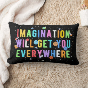 Coussin Rectangle L'Imagination Vous Attirera Partout