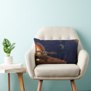 Coussin Rectangle L'interprétation de l'artiste de la Lander de visi